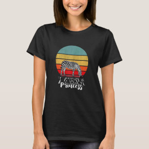 T-shirt Princesse Zèbre Rétro Amoureuse Animaux Faune Zèbr