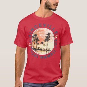 T-shirt Princeville Kauai Hawaii Retro Sunset Vintage Hawa