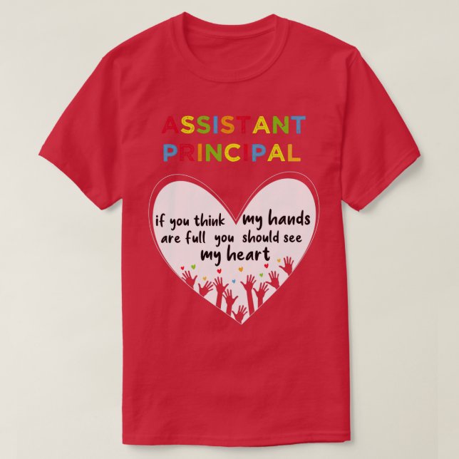 T-shirt Principal adjoint si vous pensez que mes mains son (Design devant)