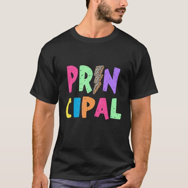 T-shirt Principal Éclairage Coloré Pour Sta (Devant)