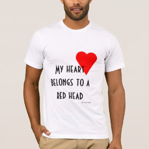 T-shirt principal rouge de coeur