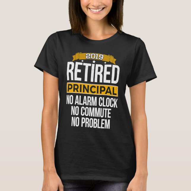 T-shirt Principale retraitée 2019 Retraite (Devant)