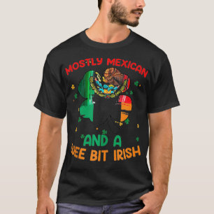 T-shirt Principalement Mexicain Et Un Peu Irlandais Saint 