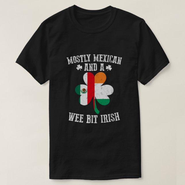 T-shirt Principalement Mexicain Webit Irlandais Mexique Dr (Design devant)