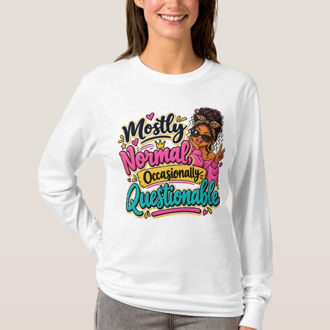 T-shirt principalement normal, occasionnellement d (Devant)