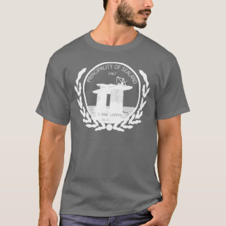T-shirt principauté de crête de joint de sealand