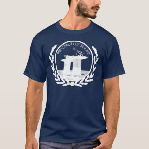 T-shirt principauté de crête de joint de sealand
