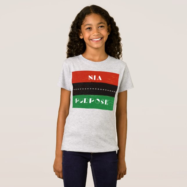 T-Shirt Principes de Kwanzaa Nia | Objet (Devant entier)
