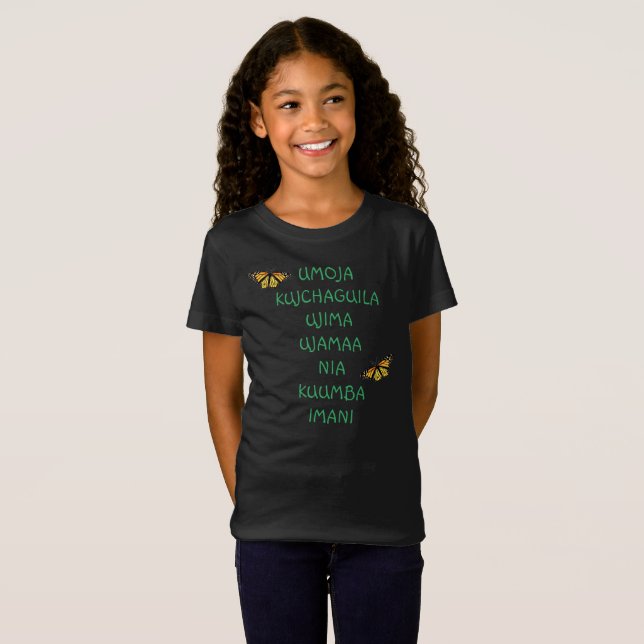 T-Shirt Principes de Kwanzaa Tee - shirt (Devant entier)