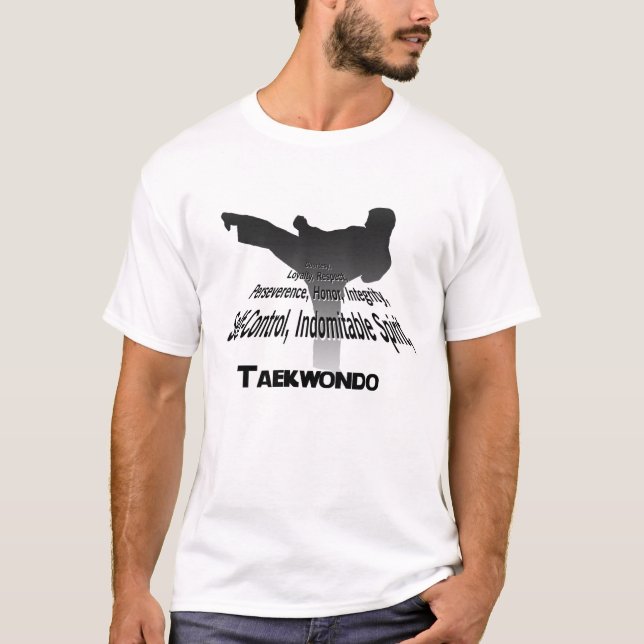 T-shirt Principes du Taekwondo (Devant)