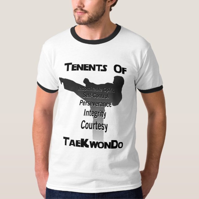 T-shirt Principes traditionnels du Taekwondo (Devant)