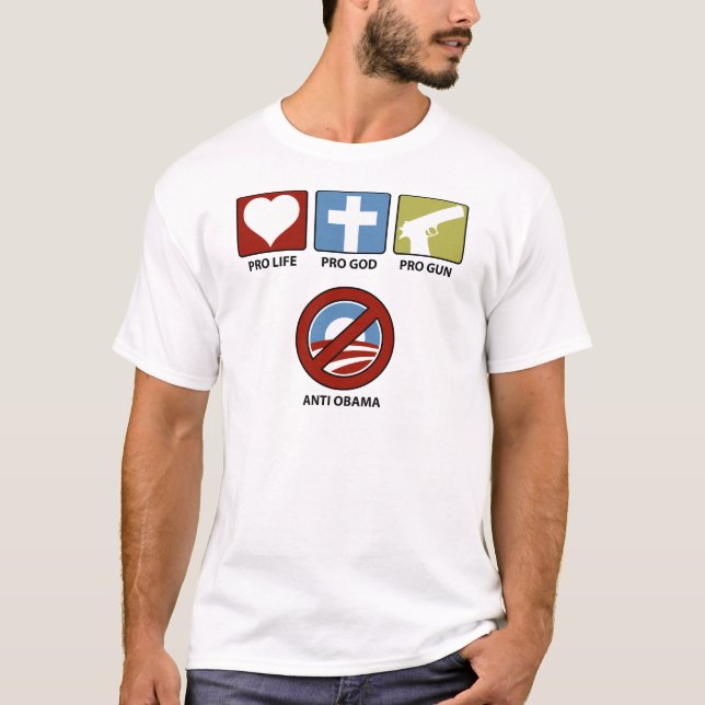 T-shirt Princples contre Obama (Devant)