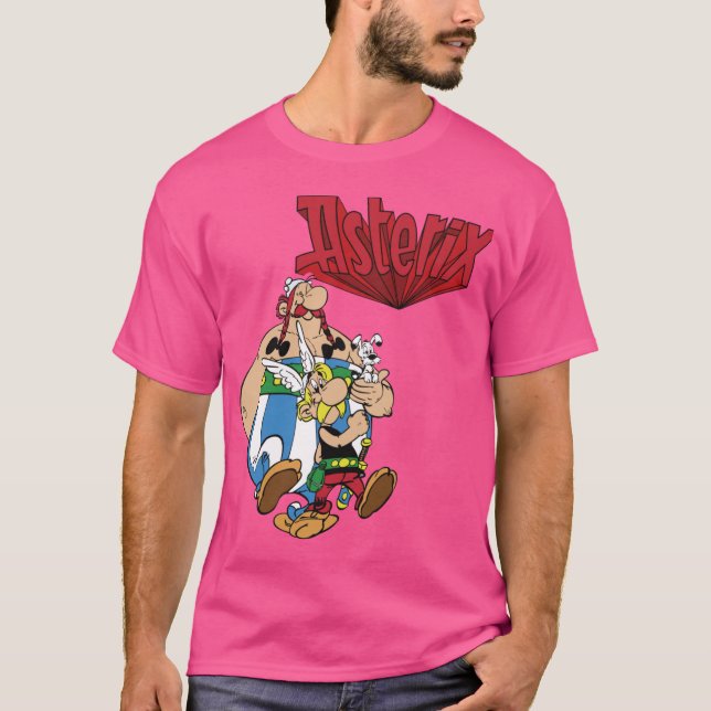T-shirt Printed Gallic Adventures Video Game Asteri Printe (Devant)