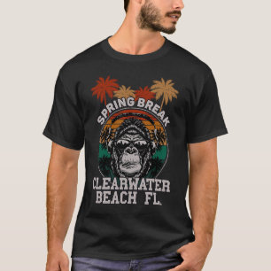 T-shirt Printemps Clearwater Beach Fl Gorilla casque