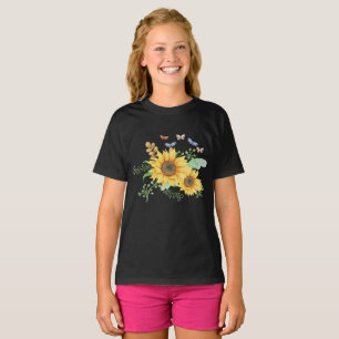T-shirt printemps de tournesol