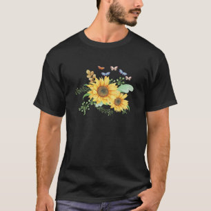 T-shirt printemps de tournesol