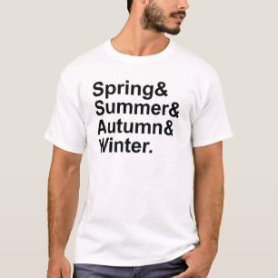T-shirt Printemps Été Automne Hiver   Quatre Saisons