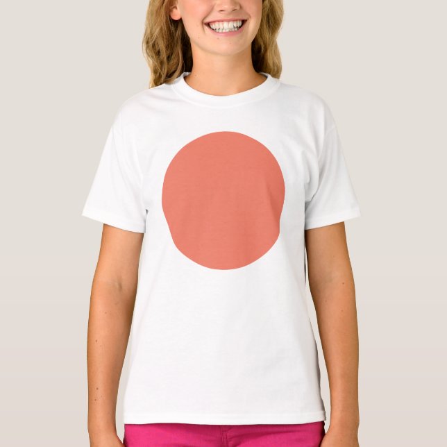 T-shirt Printemps été couleur rose rose (Devant)
