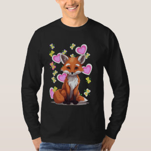 T-shirt Printemps Été Renard des enfants Renard renard ren