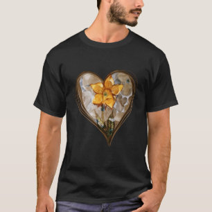 T-shirt Printemps jonquille