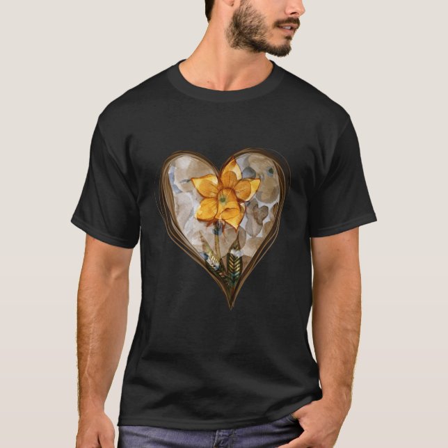 T-shirt Printemps jonquille (Devant)