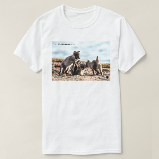 T-shirt Printemps - Renard arctique (Design devant)