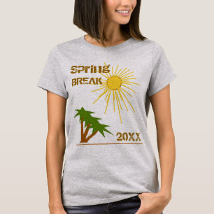 T-shirt Printemps Sunshine et Palm Trees Destination