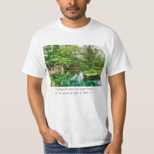 T-shirt Printemps Vert Réflexions Bible Verse
