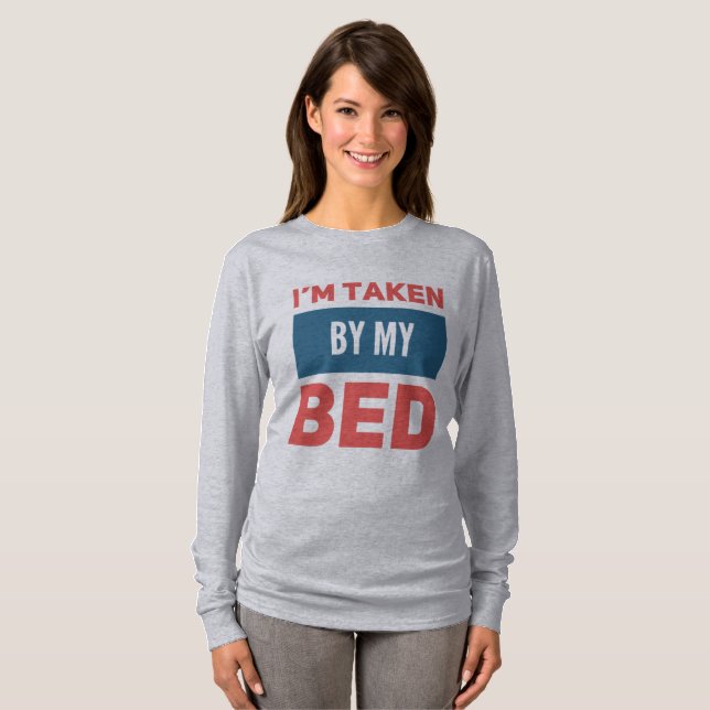 T-shirt Pris par mon lit (Devant entier)