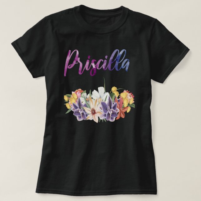 T-shirt Priscilla est un beau nom (Design devant)