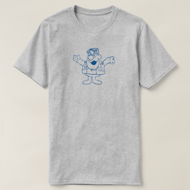 T-shirt Prise de bec 1 (gris) (Design devant)