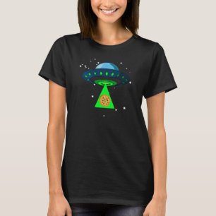 T-shirt Prise de pizza UFO