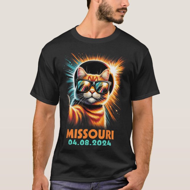 T-shirt Prise D'Un Selfie Total Éclipse Solaire 2024 Misso (Devant)