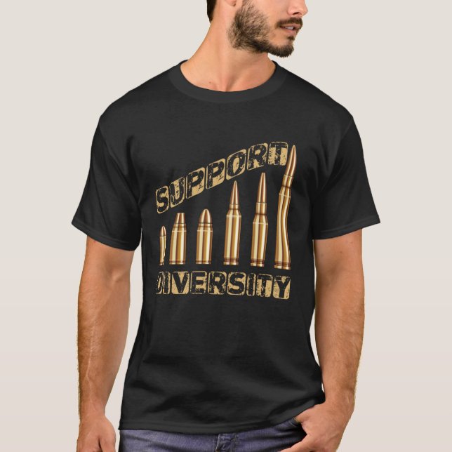 T-shirt Prise en charge de la diversité Jeu de puces Pro D (Devant)