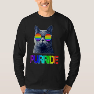 T-shirt Prise En Charge De La Purride Du Chat Lgbt gay pri