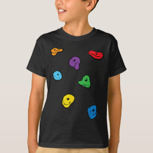 T-shirt Prises d'escalade Mur Grimpeur de roche Bouldering