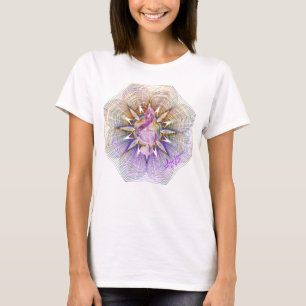 T-shirt Prisme florale pourpre Clé triable