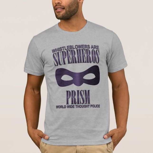 T-SHIRT PRISME - POLICE MONDIALE DE PENSÉE (Devant)