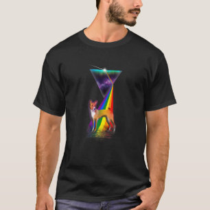T-shirt Prisme rétro vintage Basenji Chien