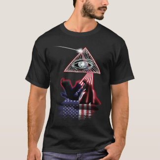 T-shirt Prisme rétro vintage Drapeau américain Hapkido
