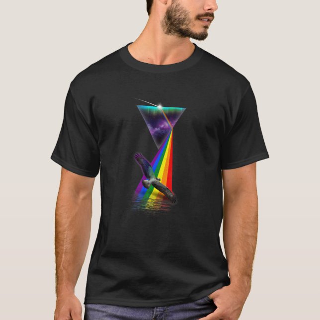 T-shirt Prisme rétro vintage Osprey (Devant)