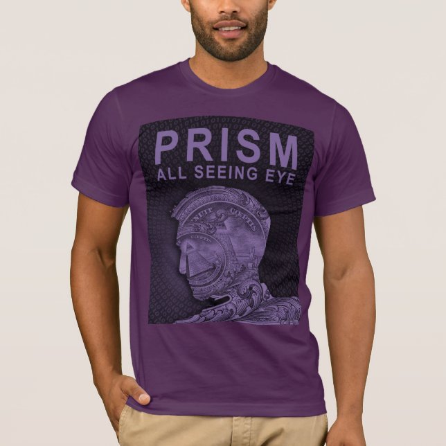 T-shirt PRISME - tout l'oeil voyant - pourpre (Devant)