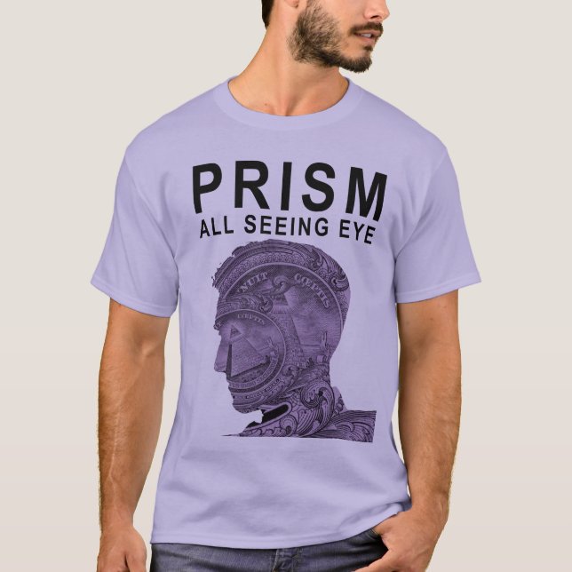 T-shirt PRISME - tout l'oeil voyant - violette (Devant)