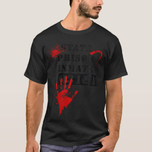T-shirt Prison d'État détenu Vintage sang 103121 Hallowee