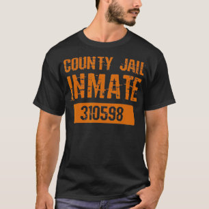 T-shirt Prison Détenu Costume Comté Détenu