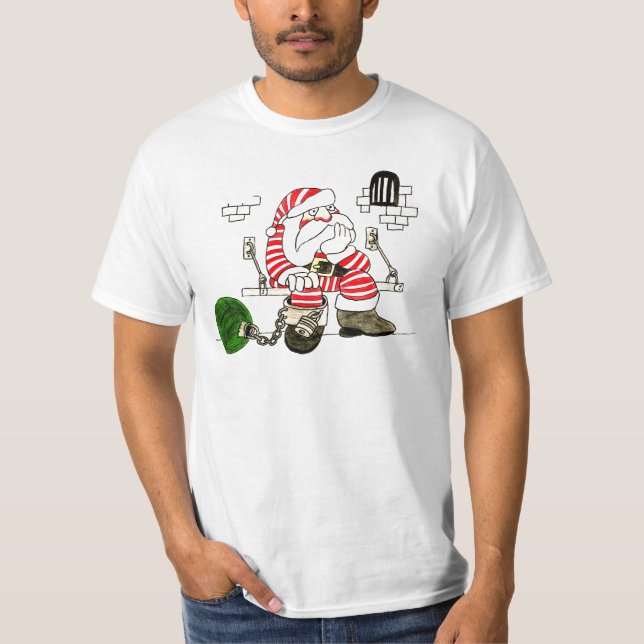 T-SHIRT PRISON PÈRE NOËL (Devant)