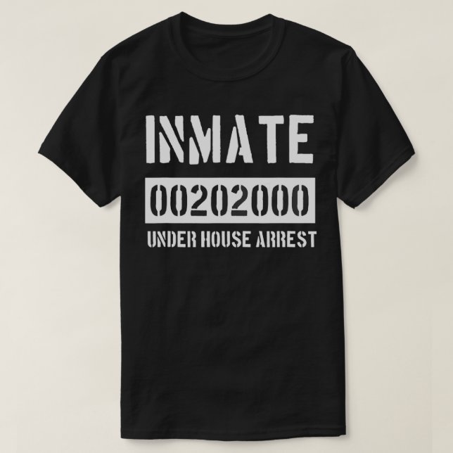 T-shirt Prisonnier détenu Halloween 2020 Costume de prison (Design devant)