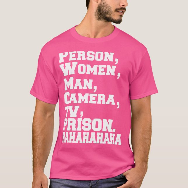 T-shirt Prisonnier Woman Man Camera (Devant)