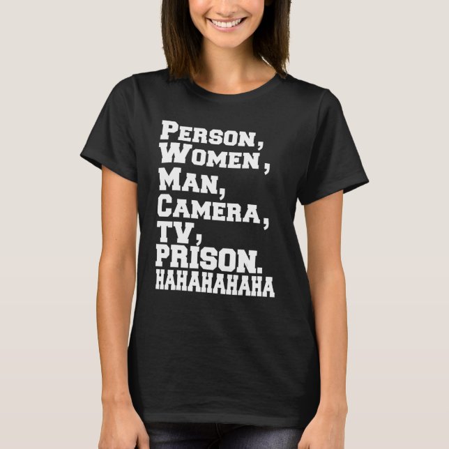 T-shirt Prisonnier Woman Man Camera (Devant)