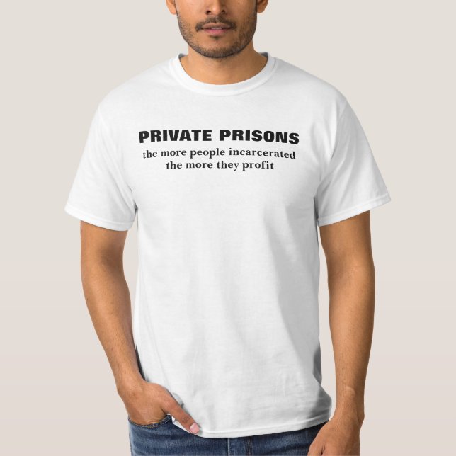 T-shirt Prisons privées (Devant)